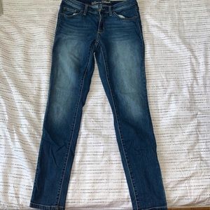 Low-Waist Blue Jeans
